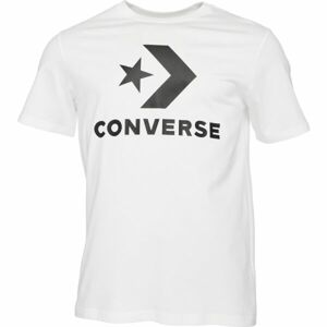 Converse STANDARD FIT  STAR CHEV Unisexové tričko, bílá, velikost