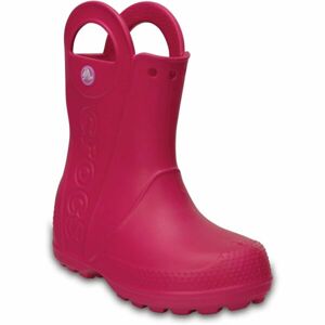 Crocs HANDLE IT RAIN BOOT KIDS Dětské holínky, růžová, velikost 24/25