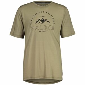 Maloja KALMBERGM Pánské triko, khaki, velikost