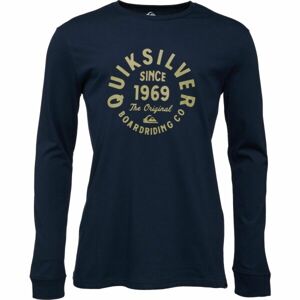 Quiksilver CIRCLED SCRIPT FRONT Pánské tričko, tmavě modrá, velikost
