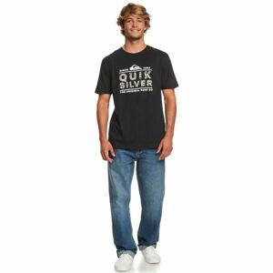 Quiksilver LOGO PRINT SS Pánské tričko, černá, velikost