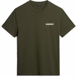 Napapijri S-WARHOLM Pánské tričko, khaki, velikost
