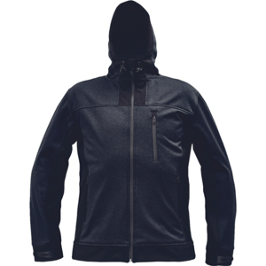 CERVA HUYER SOFTSHELL Pánská softshellová bunda, černá, velikost XXL