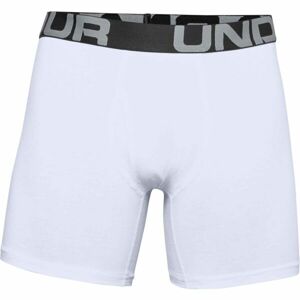 Under Armour CHARGED COTTON 6IN 3 PACK Pánské boxerky, bílá, velikost