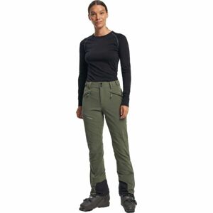 TENSON TOUR SOFTSHELL Dámské skialpové kalhoty, khaki, velikost