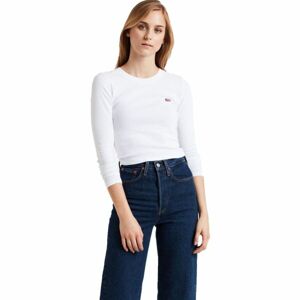 Levi's® LS BABY TEE Dámské triko s dlouhým rukávem, bílá, velikost