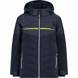 CMP KID JACKET SNAPS HOOD Chlapecká lyžařská bunda, tmavě modrá, velikost