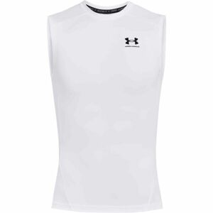 Under Armour HG ARMOUR COMP SL Pánské tílko, bílá, velikost