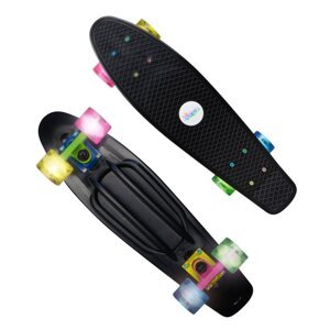 Skateboard muuwmi ABEC 5 FUN NEON, se svítícími kolečky