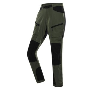 Kalhoty pánské dlouhé ALPINE PRO AKAN 2 softshellové zelené Velikost: 52