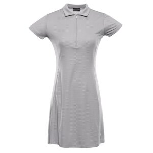 Šaty dámské ALPINE PRO EDELA 2 s COOL DRY šedé Velikost: L