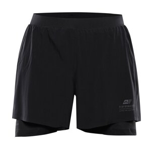 Kalhoty pánské krátké ALPINE PRO GAJER s COOL DRY černé Velikost: S