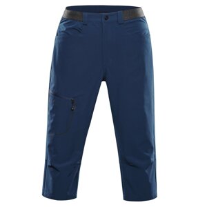 Kalhoty pánské 3/4 ALPINE PRO WEDER 2 softshellové modré Velikost: 50