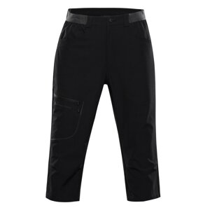 Kalhoty pánské 3/4 ALPINE PRO WEDER 2 softshellové černé Velikost: 50