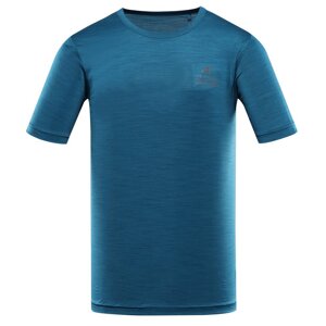 Triko pánské krátké ALPINE PRO BASIK rychleschnoucí s COOL DRY modré Velikost: L