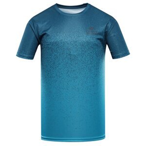 Triko pánské krátké ALPINE PRO QUATR rychleschnoucí s COOL DRY modré Velikost: M