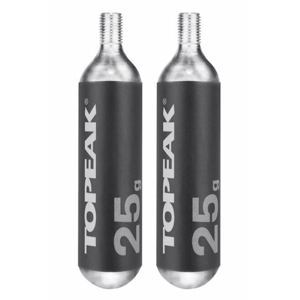 Bombička hustilky TOPEAK CO2 25G s rukávkem - 2ks
