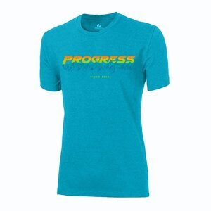 Triko krátké pánské Progress BARBAR SUNSET petrol melír Velikost: M