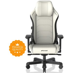 herní židle DXRacer MASTER bílo-černá