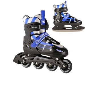 Brusle NILS Extreme NH18366A 2v1 černo-modré Velikost: S(31-34)