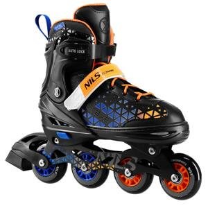 Kolečkové brusle NILS Extreme NH18190A 2v1 Brave modré Velikost: L(39-43)