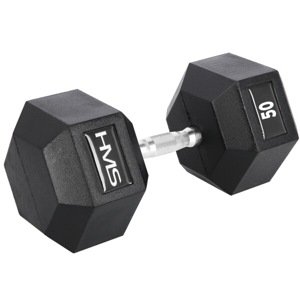 HMS PREMIUM Hexagonální jednoručka HMS 50 kg