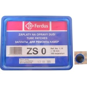 Záplaty Ferdus ZS 0 16mm 100ks/1.43/ks