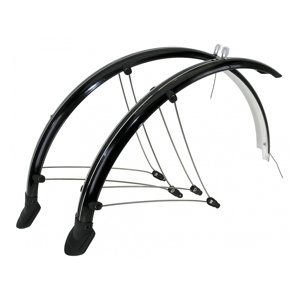 Blatníky M-Wave 28" šíře 56mm + dynamo kabely černé servisní balení