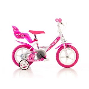 Kolo 12" Dino Bikes bílo/růžové
