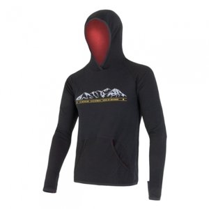 Mikina pánská SENSOR MERINO UPPER MOUNTAINS černá Velikost: XL