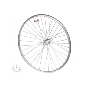 Remerx Kolo zapletené 28" 622-19 zadní RU 36 děr stříbrné Union/CnSpoke pro 7-k