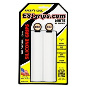 Gripy ESI Racer's Edge bílé