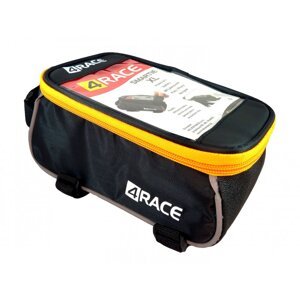 Brašna 4RACE přední na mobil XL 5,5" černo-oranžová