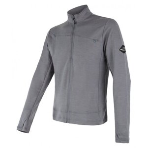 Mikina pánská SENSOR MERINO UPPER šedá Velikost: XL