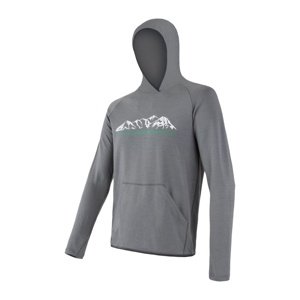 Mikina pánská SENSOR MERINO UPPER MOUNTAINS šedá Velikost: XL