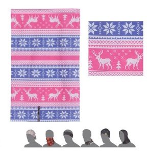 Šátek roura dětský SENSOR TUBE THERMO PATTERN CARIBOU multicolor