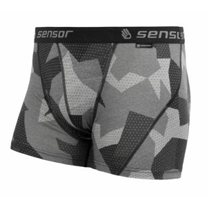 Boxerky SENSOR MERINO IMPRESS camo/černé Velikost: M