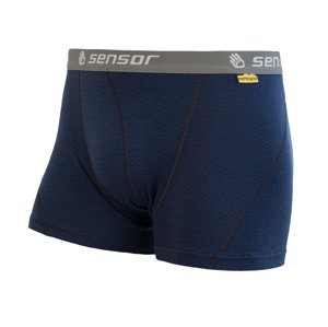 Boxerky SENSOR MERINO DOUBLE FACE tm. modré Velikost: XL
