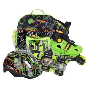 Brusle kolečkové dětské Tempish RACER BABY SKATE sada zelené Velikost: 26-29