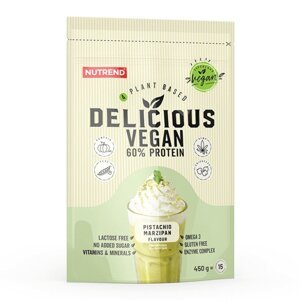 Nápoj Nutrend DELICIOUS VEGAN PROTEIN 450g pistácie+marcipán