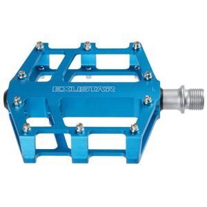 TWN Pedály BMX FLAT EXUSTAR standard závit 9/16" modré