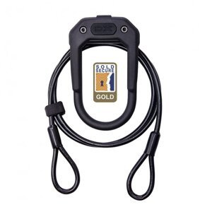 Zámek Hiplok DX Plus černý + 2m kabel