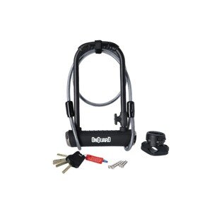 Zámek Onguard Pitbull 115x230/14mm + lanko a držák