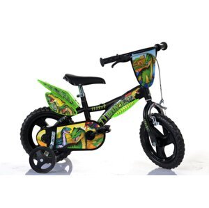 Dino bikes Kolo 12" Dino Dinosaurus černo/zelené