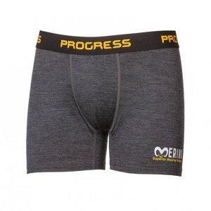 Boxerky Progress MW SKN merino šedý melír Velikost: XL