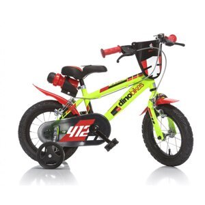 Dino bikes Kolo 12" Dino svítivě zelené