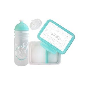 Set R&B box a lahev FRESH 2v1 tyrkysová 700ml