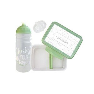 Set R&B box a lahev FRESH 2v1 olivová 700ml
