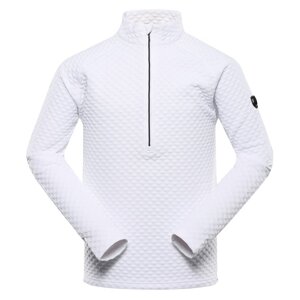Mikina pánská ALPINE PRO GETT rychleschnoucí bílá Velikost: XXXXL