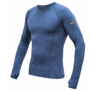 Triko dlouhé pánské SENSOR MERINO BOLD modré Velikost: XXXL